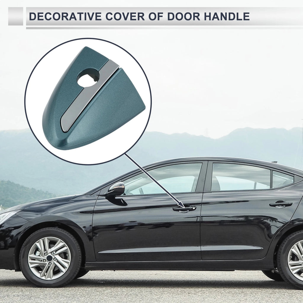 Front Left Door Handle Lock Cylinder Cover Replacement for Toyota Corolla (2014–2018) Blue