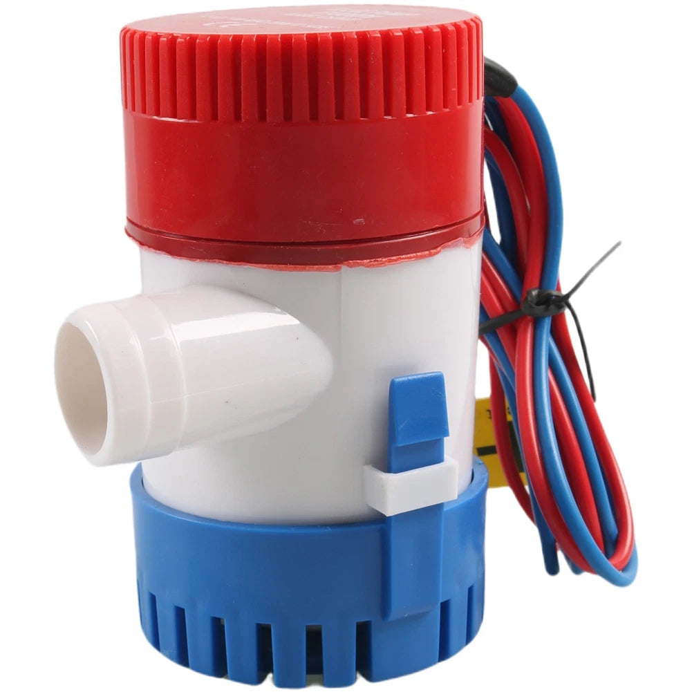 12V Marine Bilge Pump 1100 GPH for Quiet Reliable Operation