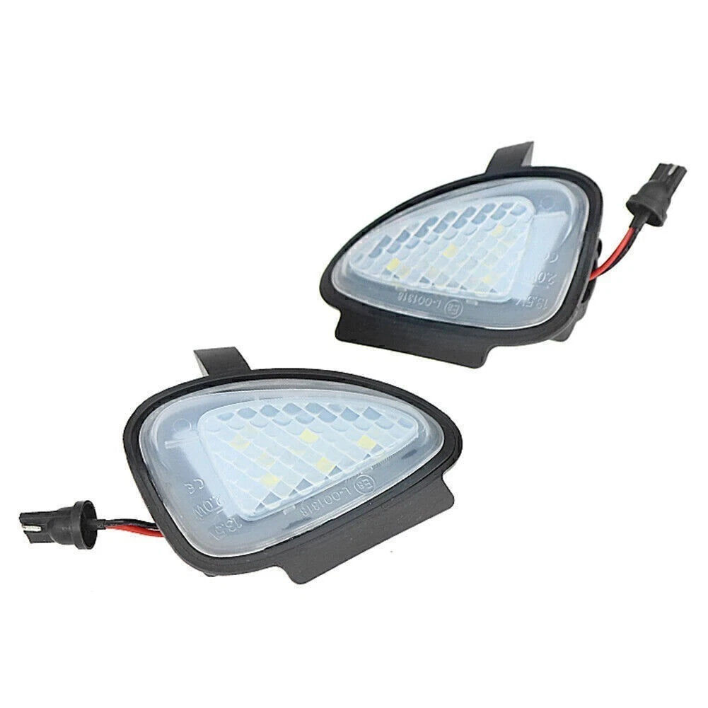 2X CAN-bus White LED Under Side Mirror Puddle Lights for VW Golf MK6