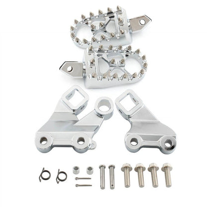 Chrome Front Footrest Pegs Mount Bracket for Yamaha Vmax 1200 (1985–2007)