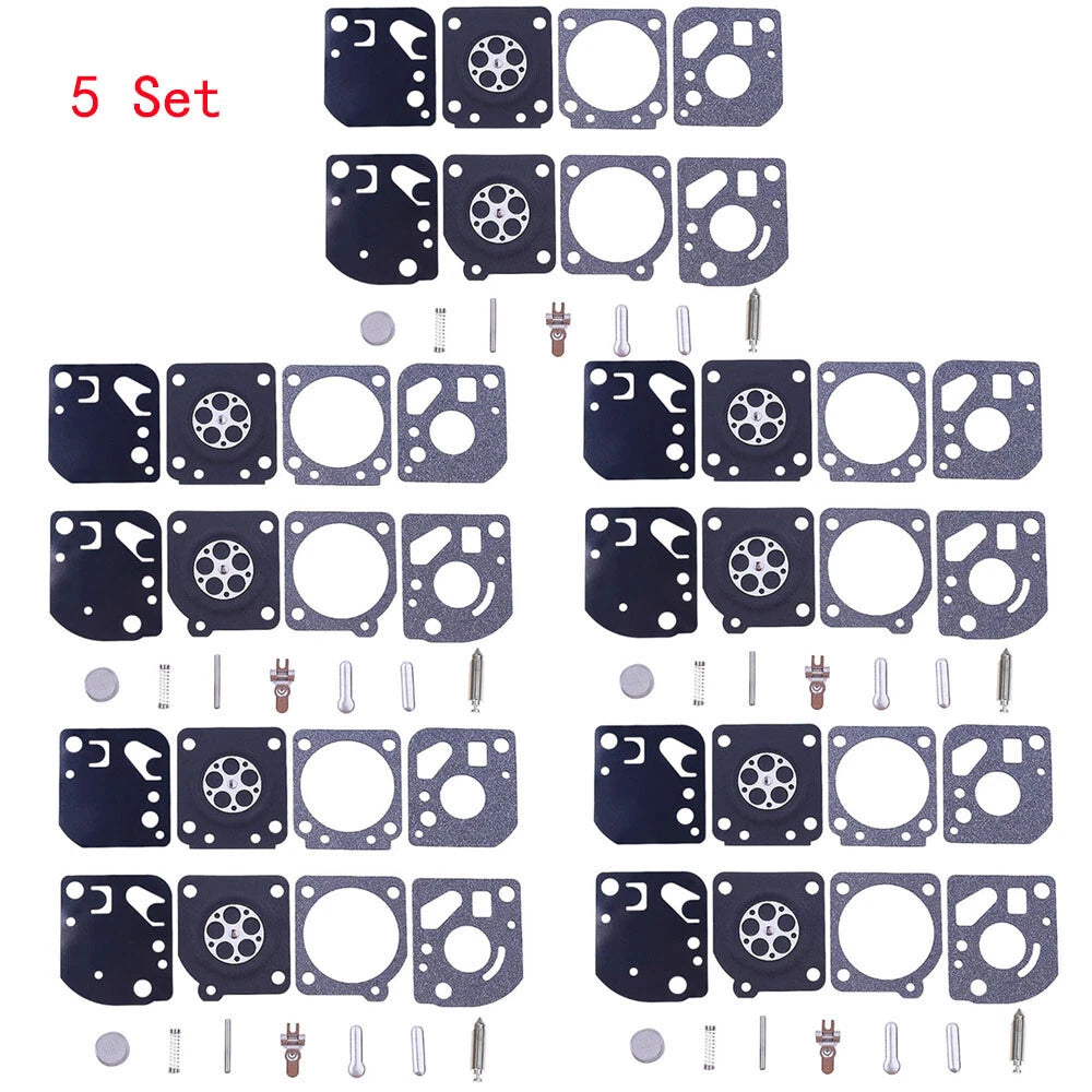 Set of 5 Carburetor Diaphragm Gasket Kit for ZAMA C1U RB-29 Homelite Ryobi 26cc 30cc