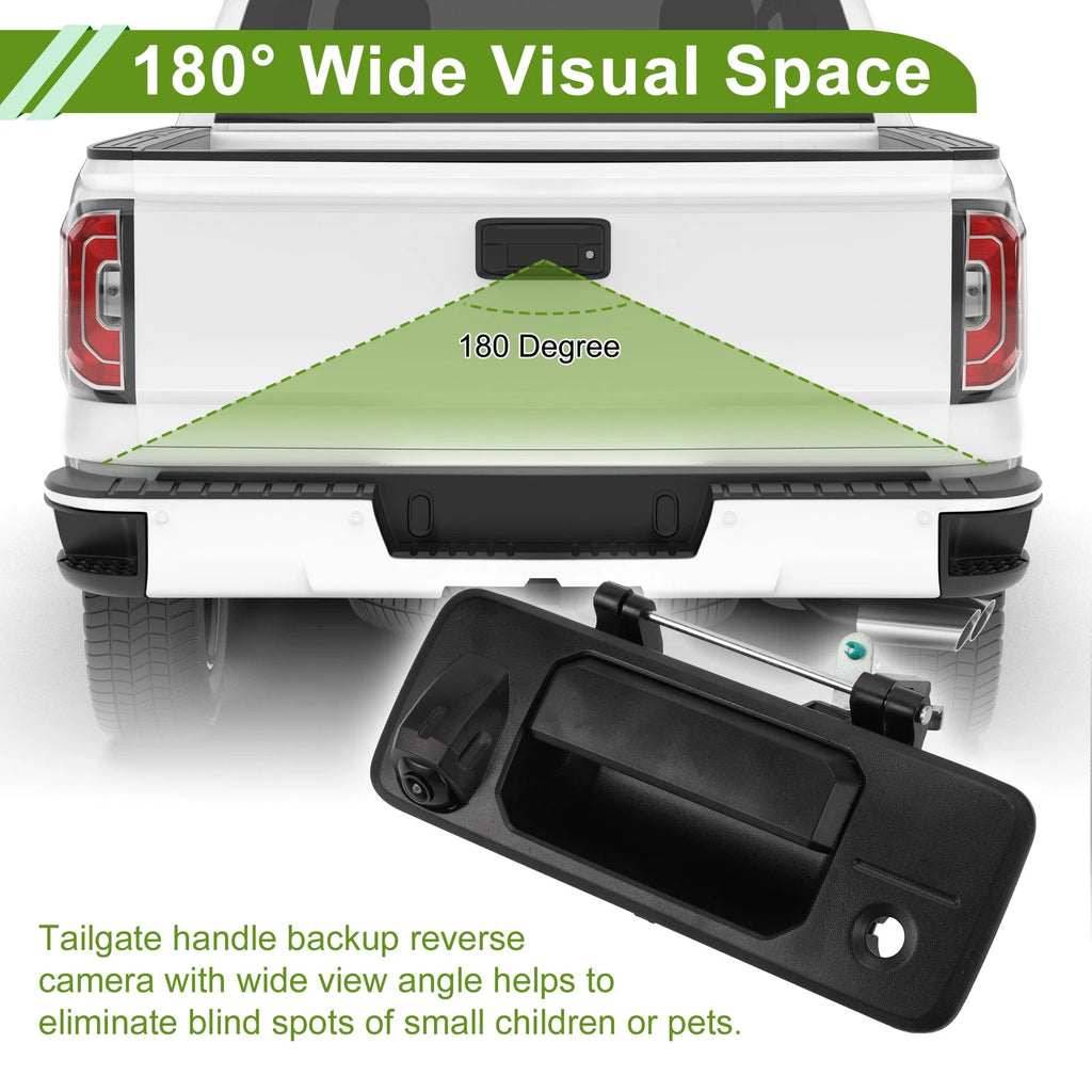 Tailgate Handle Backup Rear View Camera for Toyota Tacoma (2016–2022)