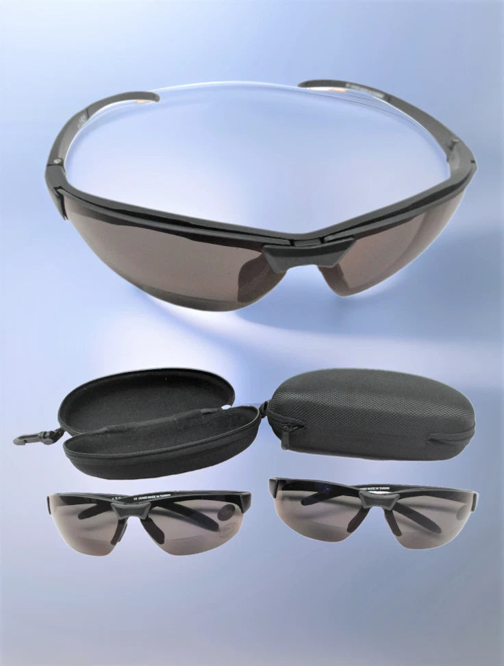 Polarized Bifocal Sunglasses with TR90 Frame +2.5 Magnification