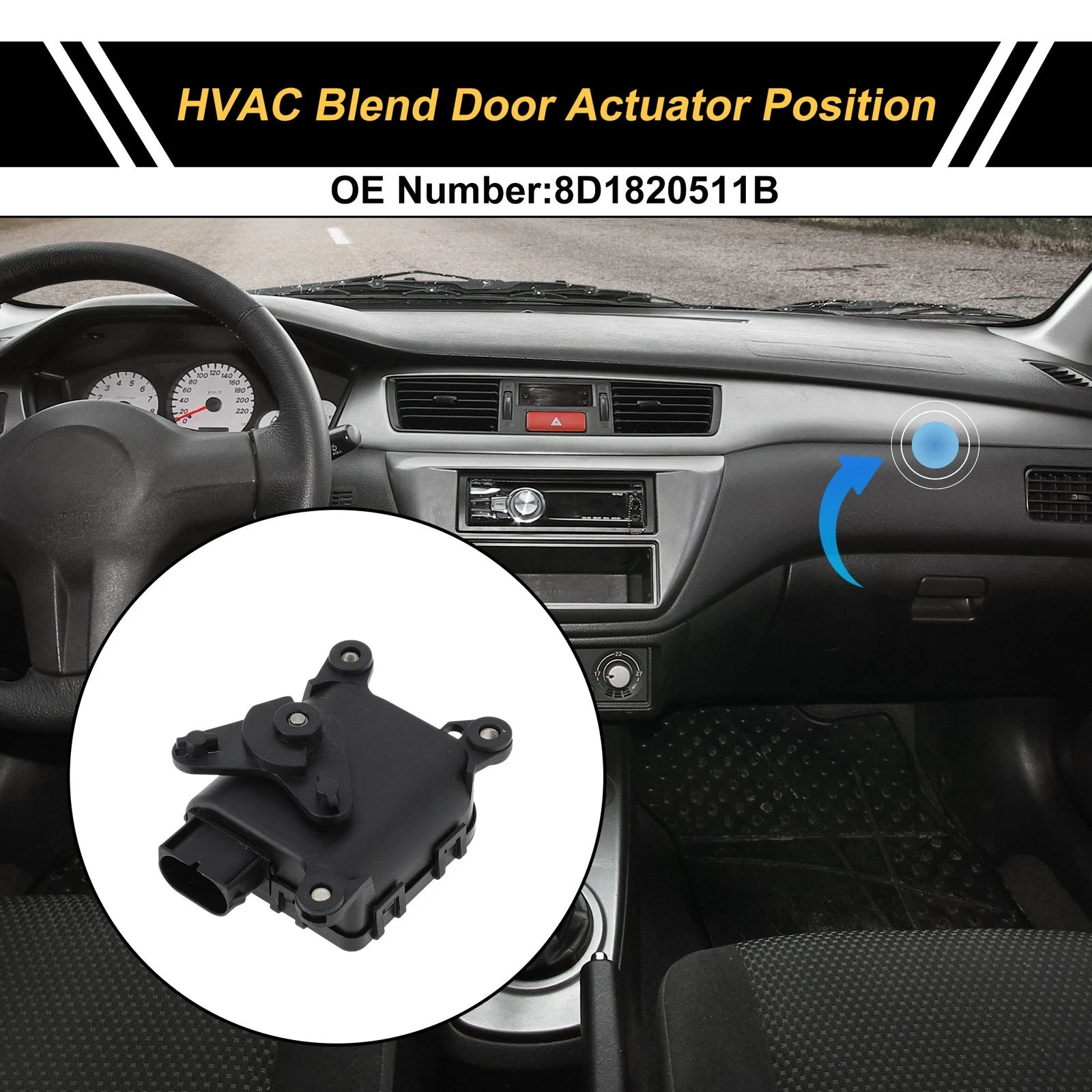 HVAC Heater Blend Door Actuator Replacement for Volkswagen Passat (1996–2000)