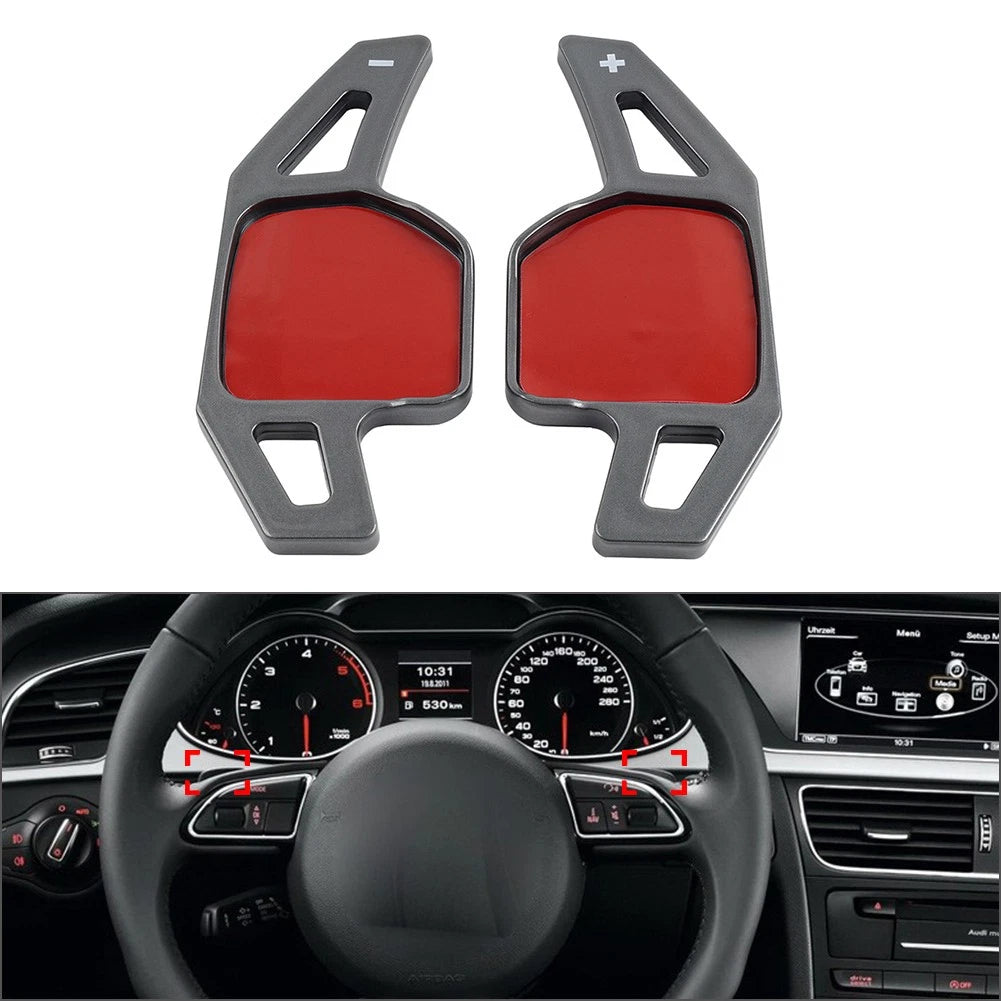 Steering Wheel Shifter Paddle Extensions for Audi A3 A4 A5 A6 A7 S3 S4 S5 S6 S8
