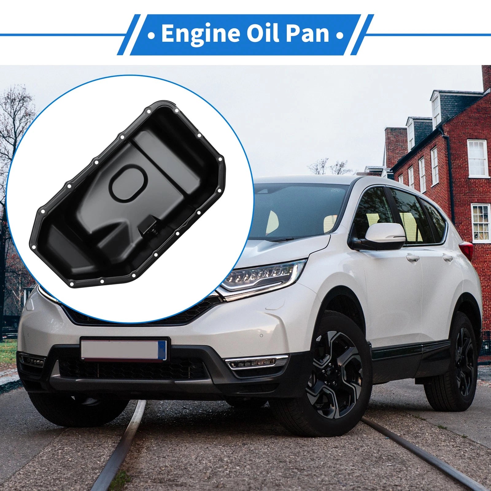 Engine Oil Pan Replacement for Honda CR-V (2002–2006) Steel Black