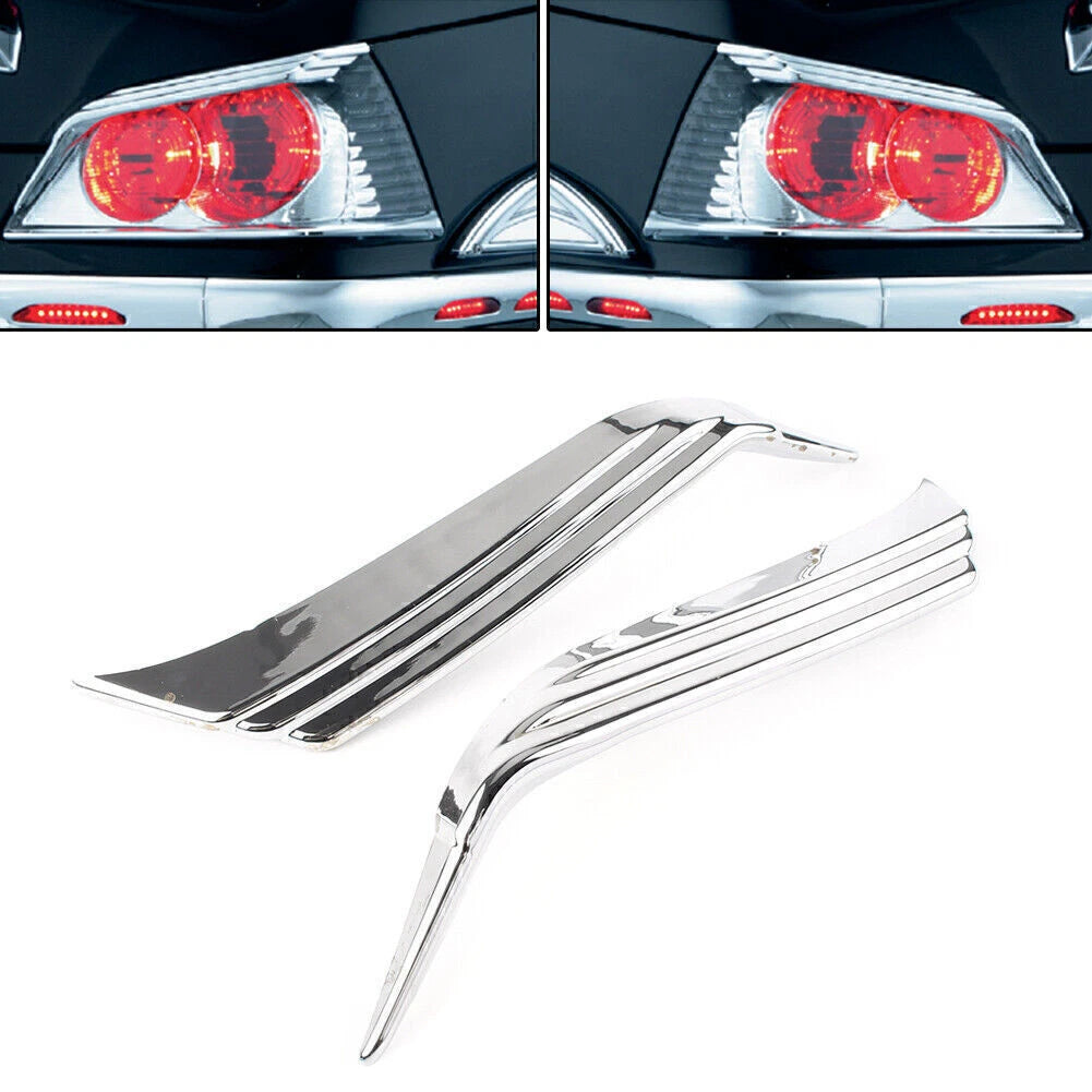 Chrome Tail Light Decor Trim Accent for Honda Goldwing 1800 (2012–2017)