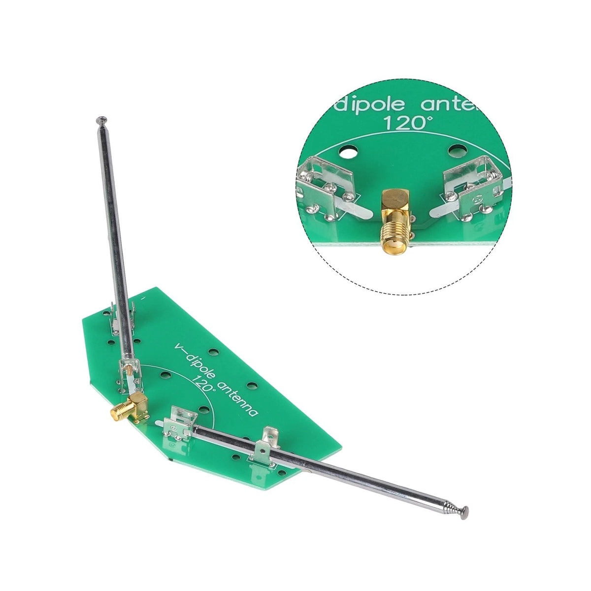 Adjustable V Dipole Antenna Kit for Satellite Aviation