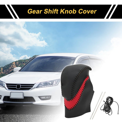 Gear Shift Knob Cover Replacement for Honda Accord (2013–2017) Black Red