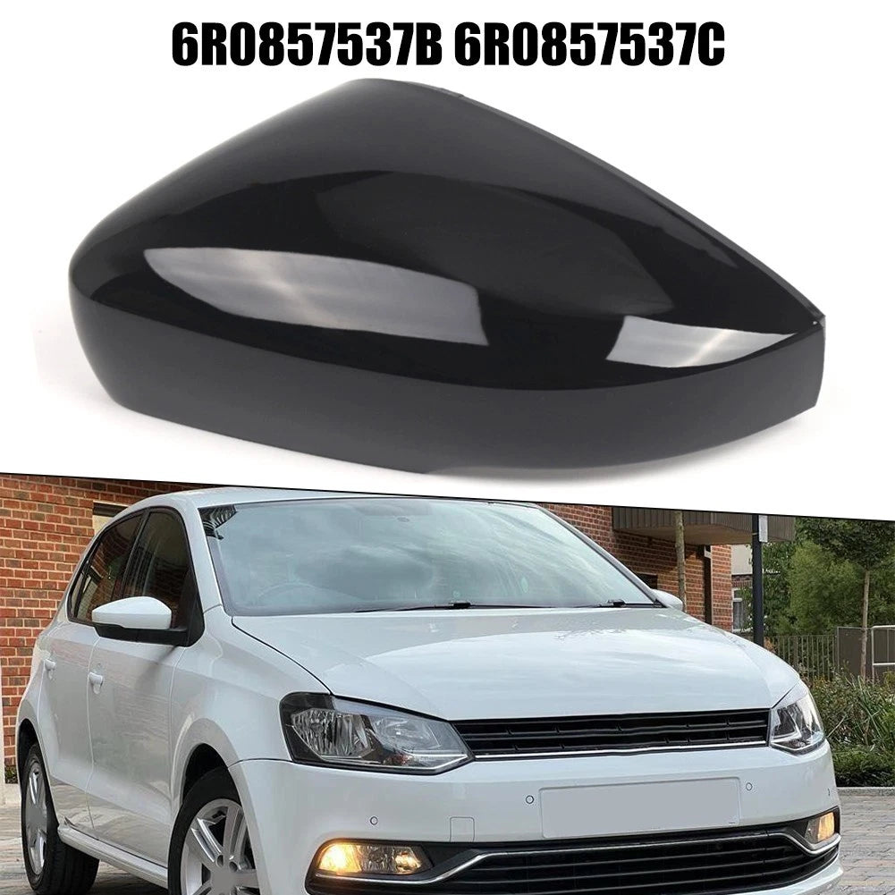 Mirror Cover for Polo MK5 (2009–2017) Left Side Gloss Black ABS