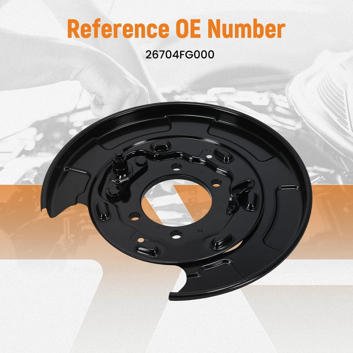 Rear Right Disc Brake Dust Shield for Subaru Forester Impreza (2008–2014) 26704FG000