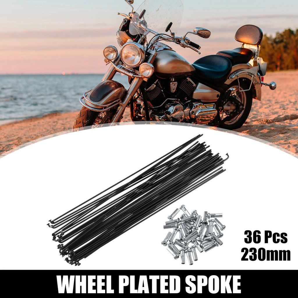 Bicycle Spoke Replacement Kit with Nipples for Most Bikes (230mm 14G)