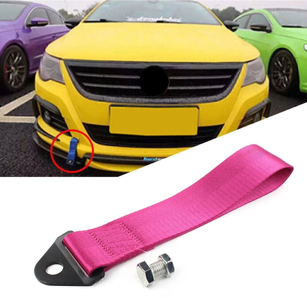 Tow Strap for Universal Car Bumper (Purple)