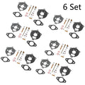 Set of 6 Carburetor Repair Kits for Briggs & Stratton (394693, 291763, 295938)