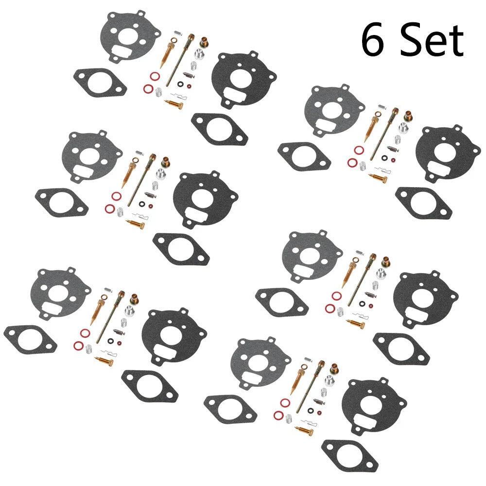 Set of 6 Carburetor Repair Kits for Briggs & Stratton (394693, 291763, 295938)