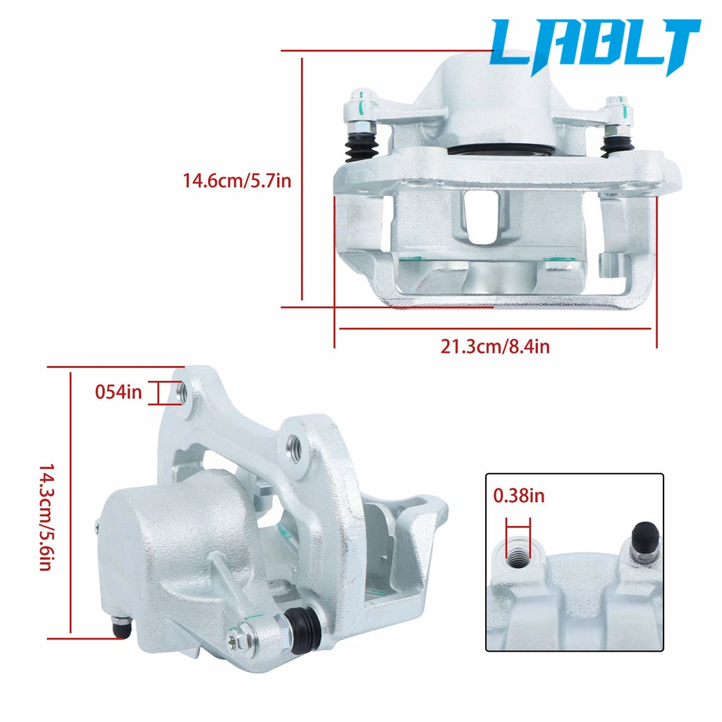 2X Front Disc Brake Caliper w/ Bracket for Chevrolet Camaro (2010–2015)
