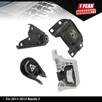 Set of 4 Engine Motor Mounts for Mazda 2.0L L4 (2011–2013) EM-9222