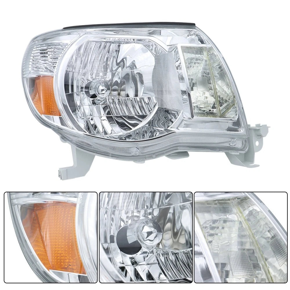Headlight Set for Toyota Tacoma (2005–2011) Left/Right Halogen