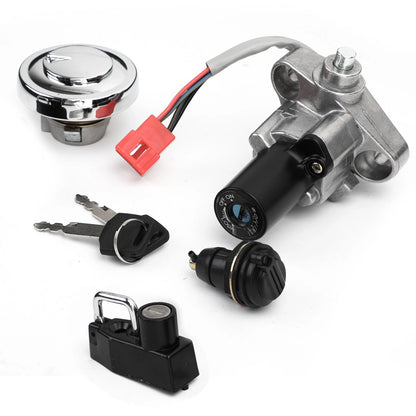 Ignition Switch Tank Cap Helmet Storage Lock Set for Yamaha XVS 125-1100