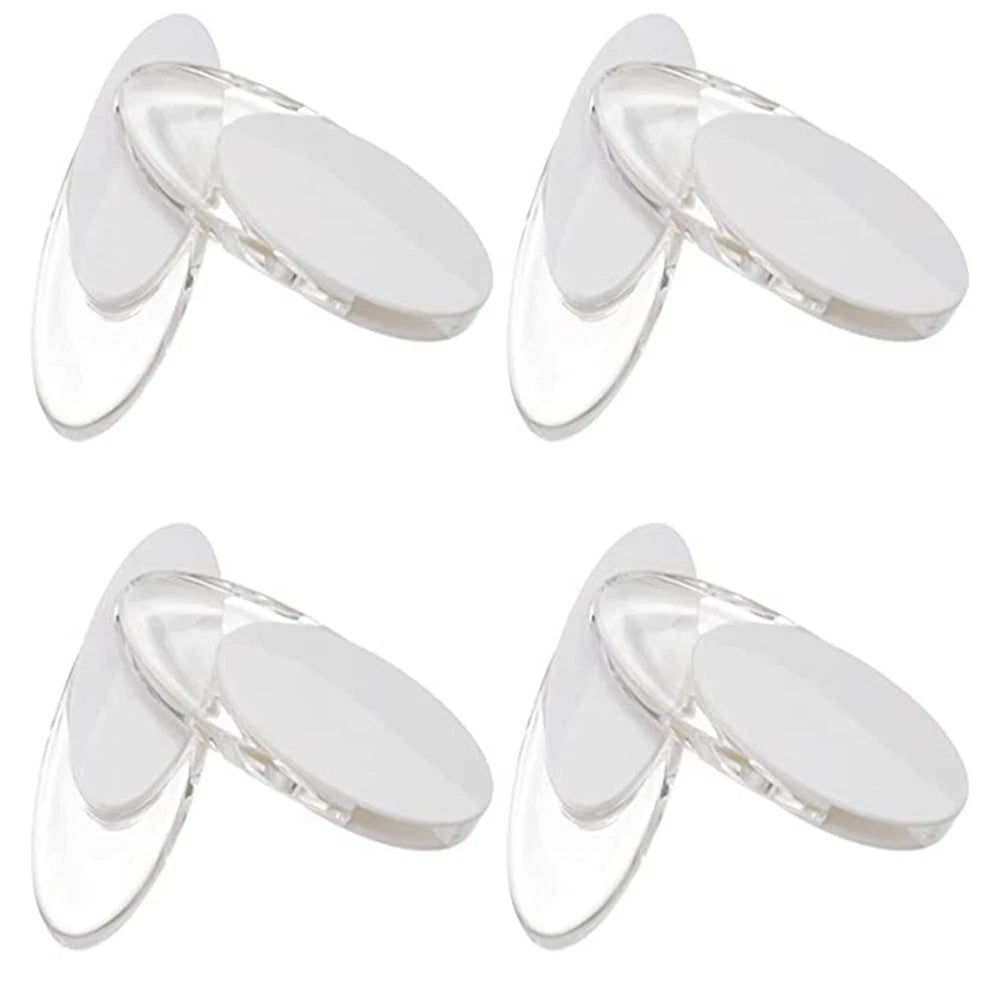 Set of 8 Transparent Handle Curtain Accessories for