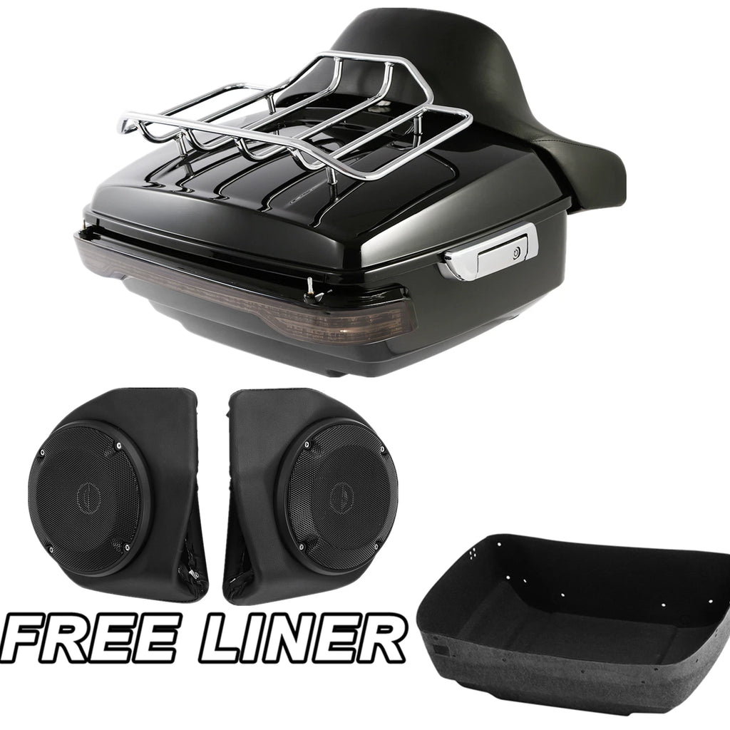 Trunk Pad Rack Speakers Tail Light for Harley Touring (2014–Present)