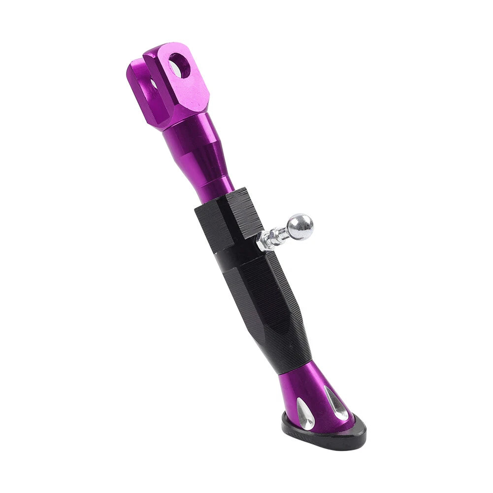 Adjustable Kickstand Foot for Motorcycle Universal - Purple