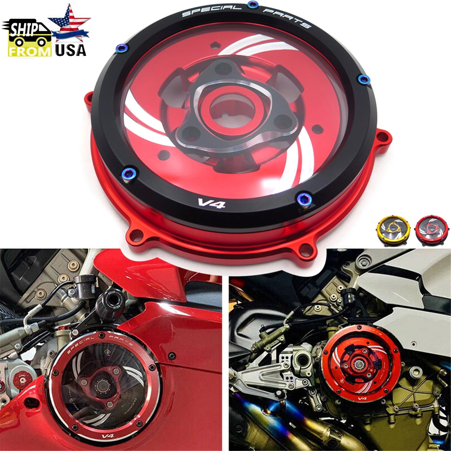Clutch Cover Spring Retainer Ring for Ducati V4 S Sp (2018–2023)