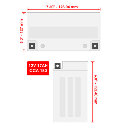 AGM Battery Replacement for Husqvarna GTH2554 GTH2648 GTH2654 (2005–2005)
