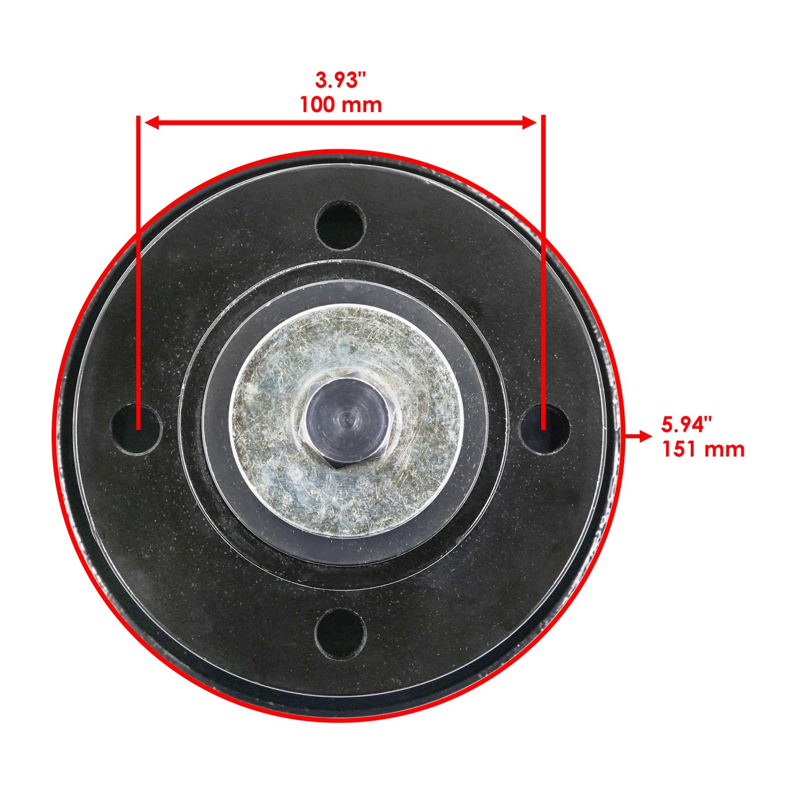Deck CW Spindle with 6 Inch Pulley for Land Pride AT2560 AT2572 (2000–2015)