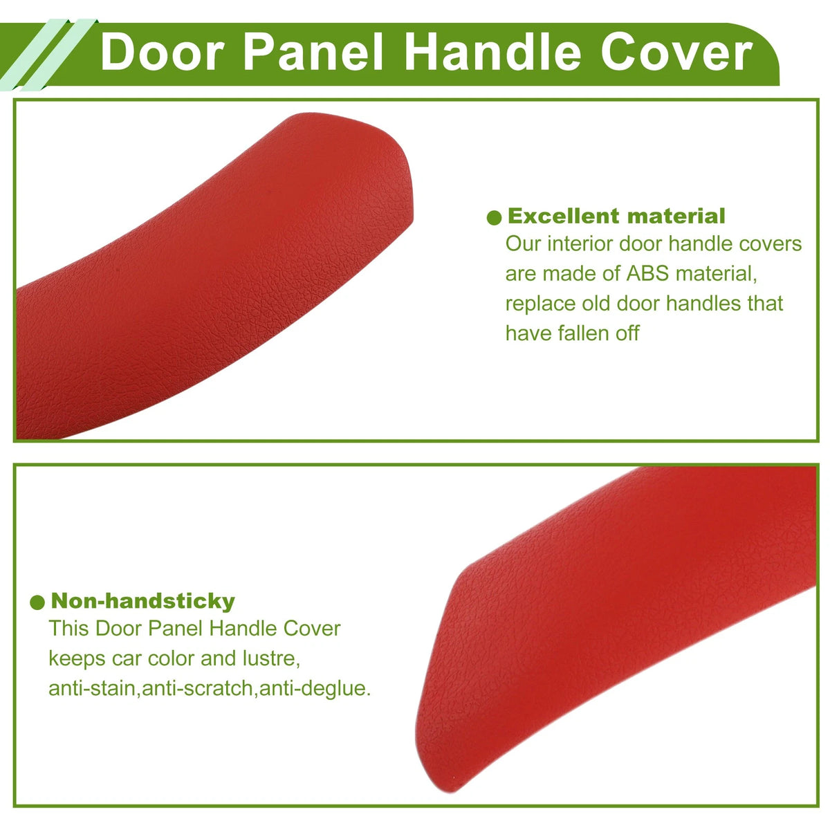 Door Panel Handle Pull Trim Cover for BMW X1 F48 F49 (2015–2020) No. 51417468716 Red