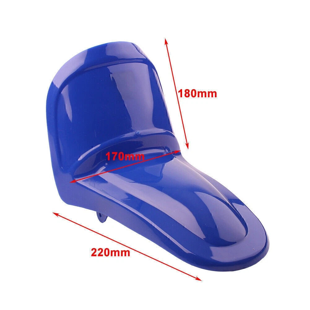Front Fender Cover Mudguard for Yamaha PW50 (1998–2000) Blue ABS Plastic