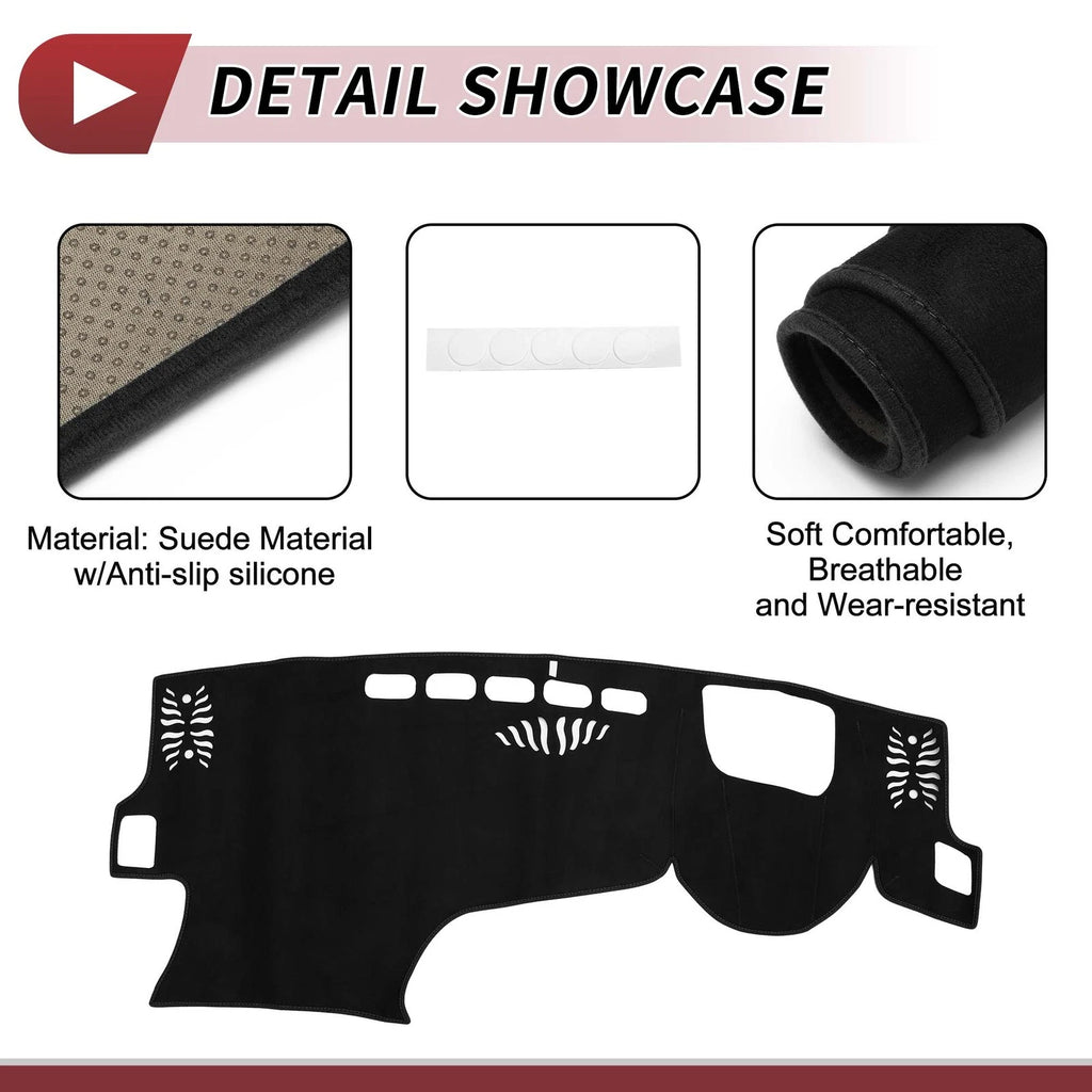 Dashboard Dash Cover Mat for Lexus NX250 (2022–2023) Sun Protector Pad Black