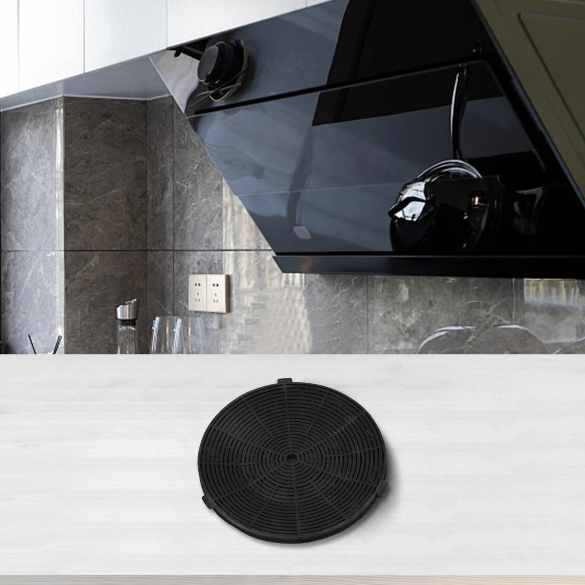Activated Carbon Filter for Range Hoods (175x175x10mm)