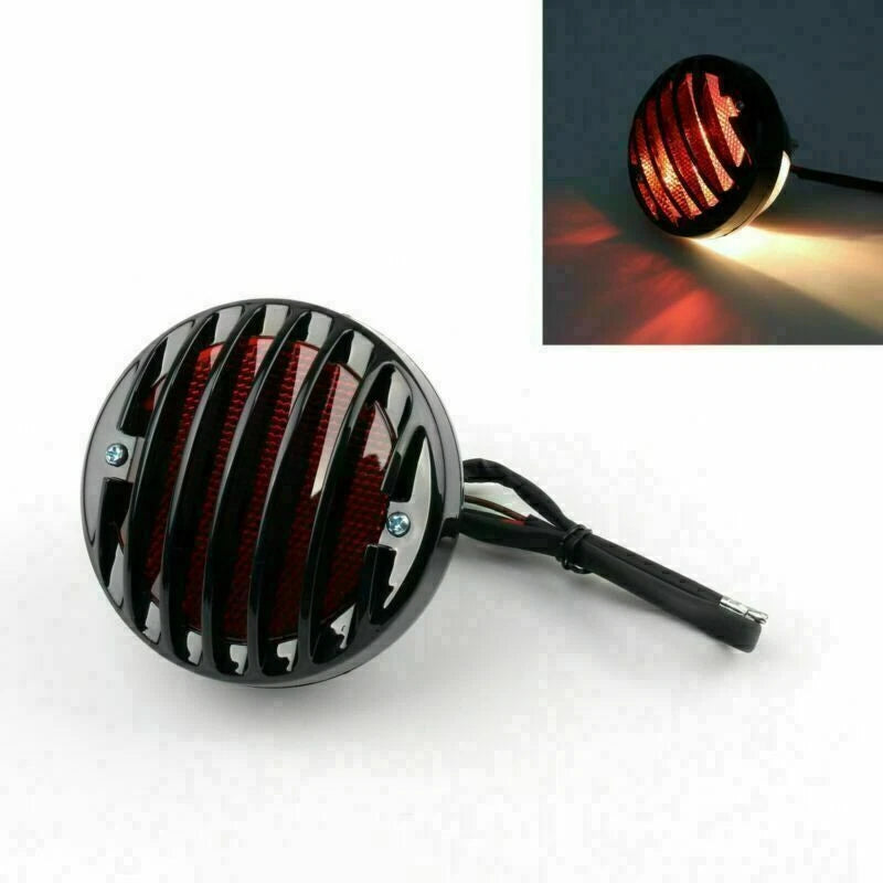 Round Motorcycle Tail Brake Light for Bobber Chopper (T9)
