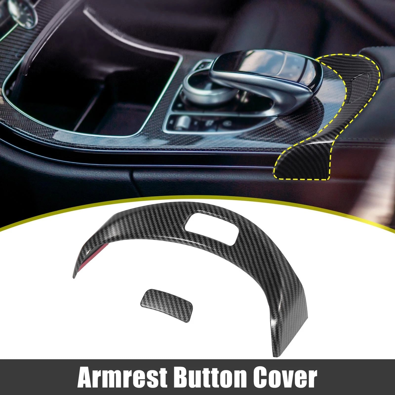 Interior Multimedia Panel Cover Carbon Fiber Pattern for BMW 3 4 Series (2012–2020)