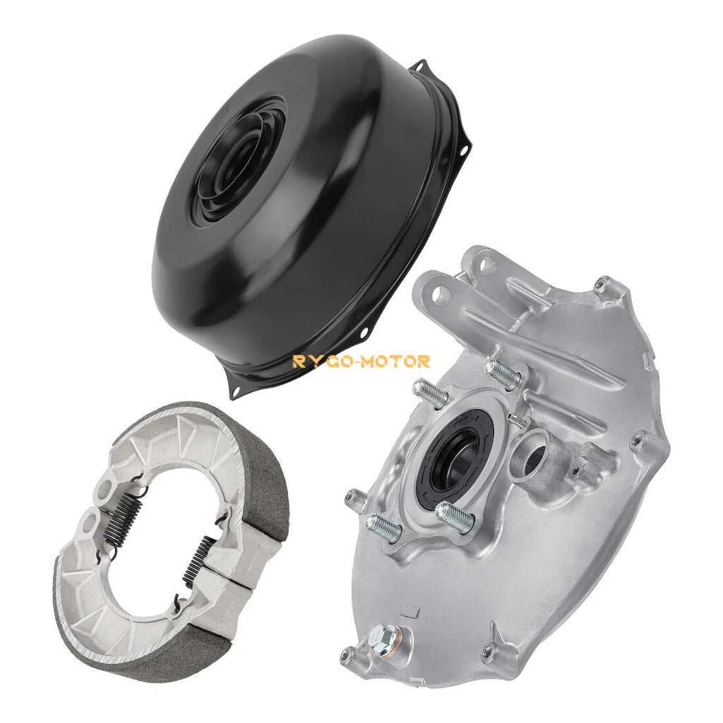 Rear Brake Drum Hub Plate Cover Bearing Seals for Honda Rubicon 500 (2001–2014)