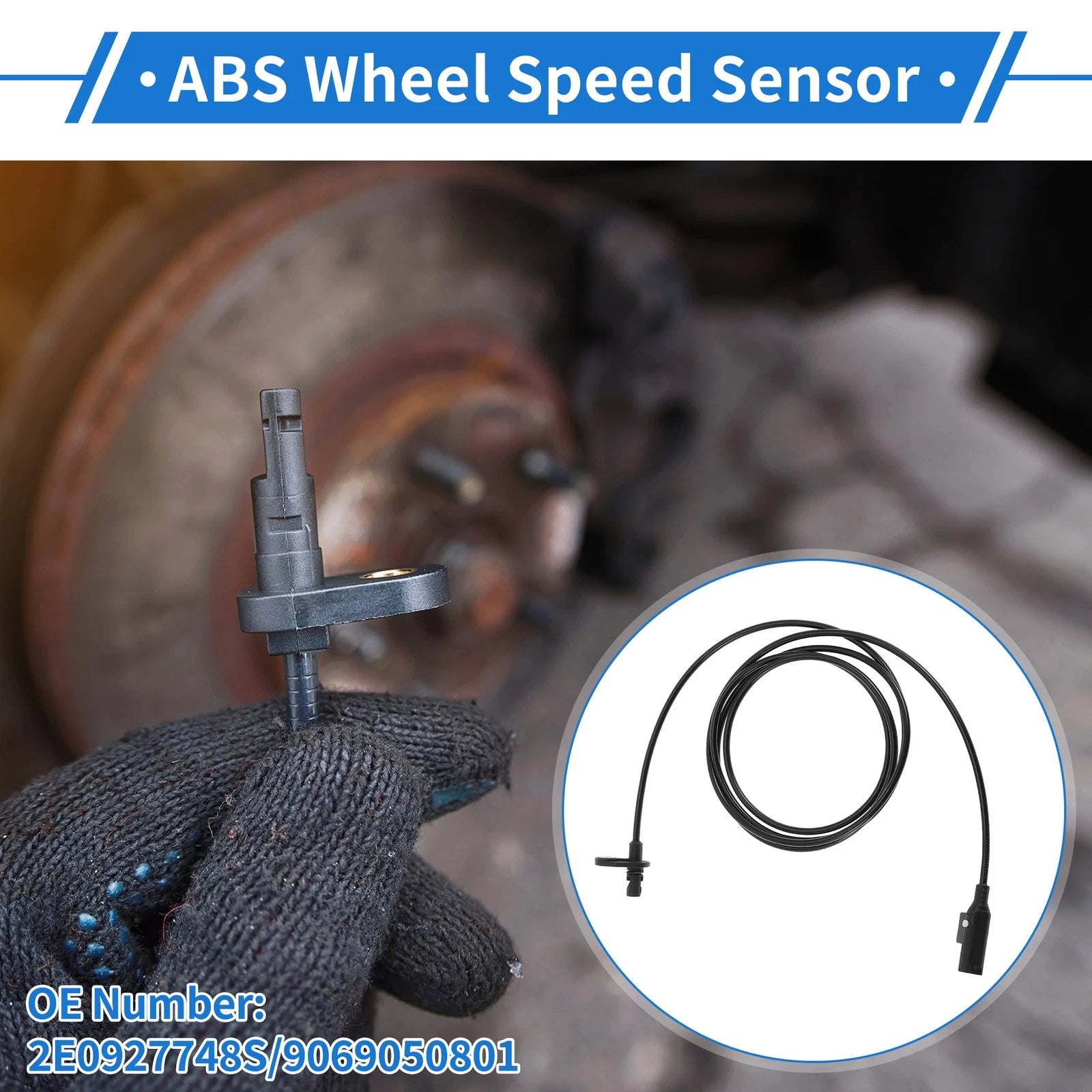ABS Wheel Speed Sensor Front Left for Mercedes-Benz Sprinter (2010–2018)