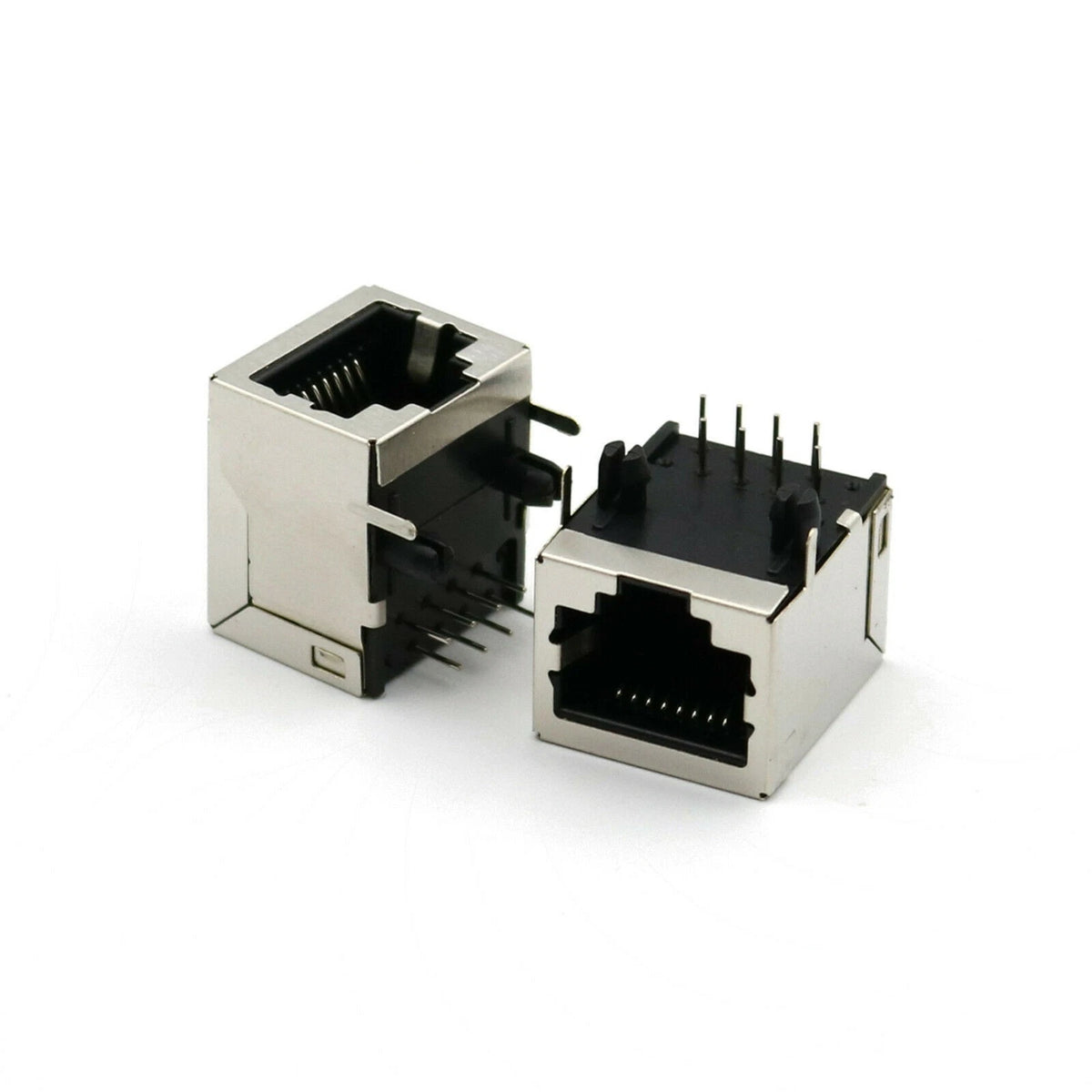 10-Pack RJ45 8P8C Female Socket Connectors for Network PCB