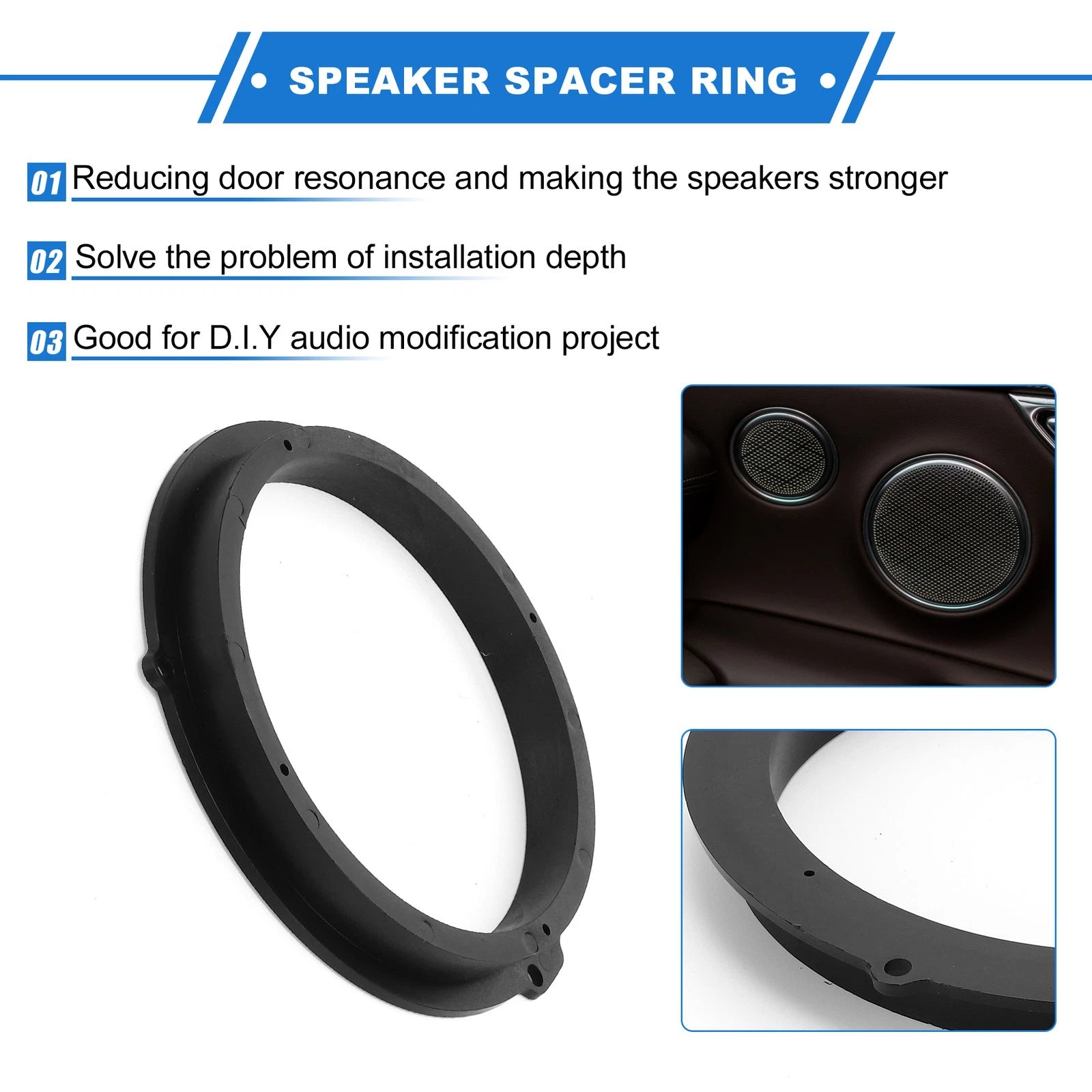 Tweeter Speaker Spacer Adapter for GMC Yukon 6x9 Inch 2 Set (2007–2014)