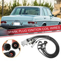 7pc Ignition Coil Spark Plug Wire Set for Mercedes W114 W123 (1973–1976)