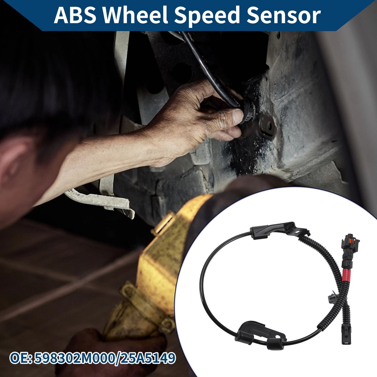 ABS Wheel Speed Sensor Replacement Front for Hyundai Genesis Coupe (2010–2016)