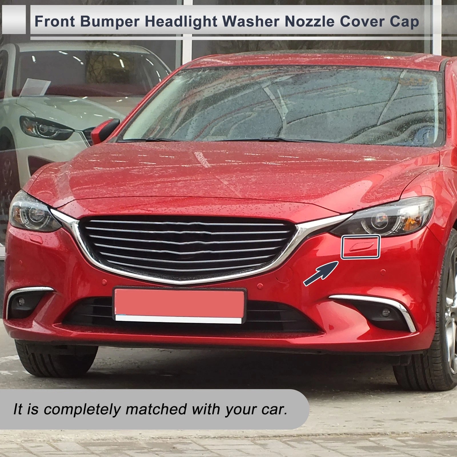 Front Left Headlight Washer Nozzle Cover for Mazda 6 (2008–2012)