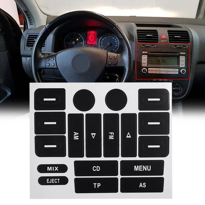 For Golf MK5/For for passat Radio Knobs Repair Sticker Worn Button Front PVC