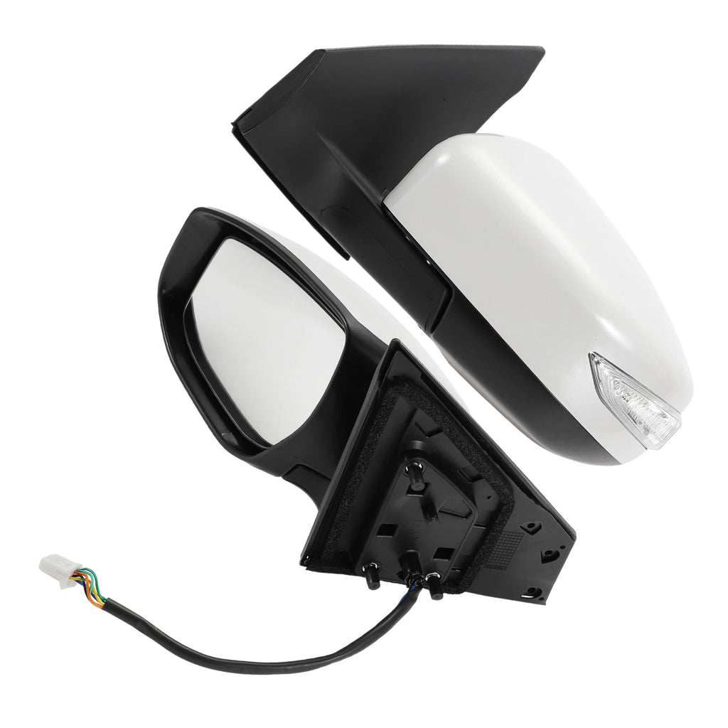 Left Side Door Mirror for Nissan Sentra (2013–2015) Manual Folding White