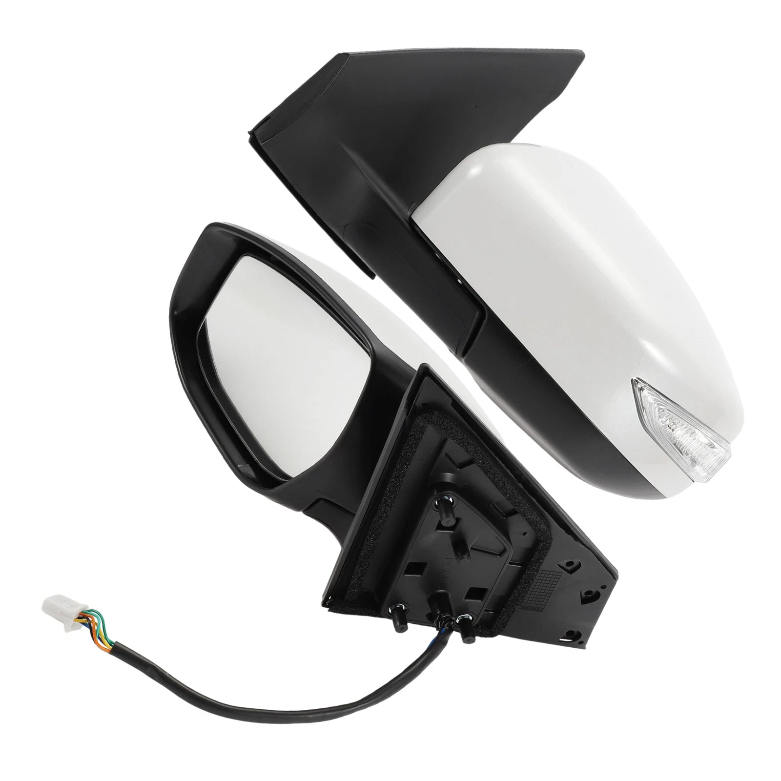 Left Side Door Mirror for Nissan Sentra (2013–2015) Manual Folding White