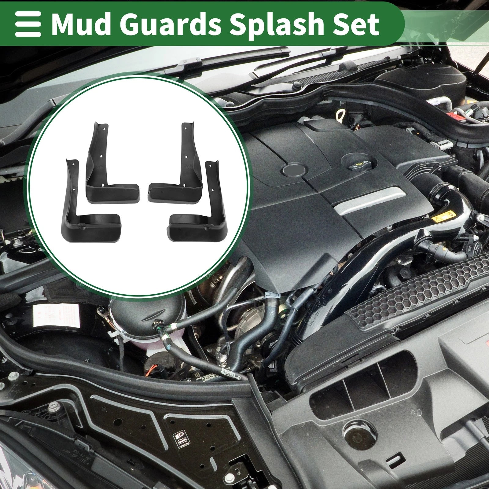 Mud Flaps Splash Guards Front & Rear for Honda Jade (2013–2016)