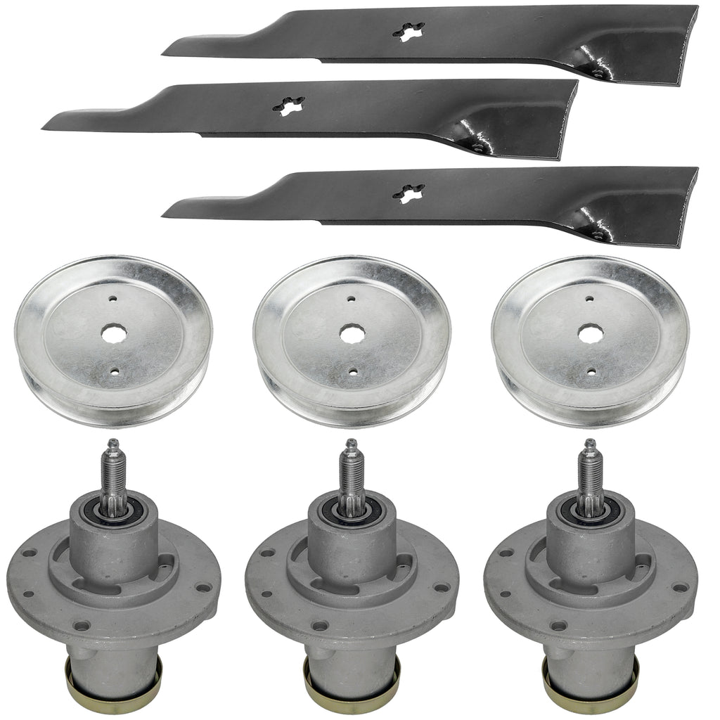 Deck Spindle with Pulley Blade for Husqvarna EZ22 EZ24 (2000–2024)