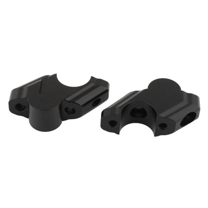 Black Offset Handlebar Riser Clamp for Yamaha Tenere 700 (2019–2025)