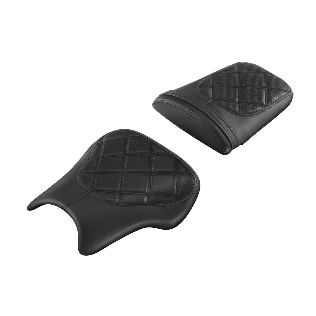 Black Driver & Passenger Seats for Honda CBR600RR (2003–2004)