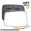 Heated Left Driver Side Mirror Glass Replacement for Dodge Ram 1500 2500 (2003–2024)